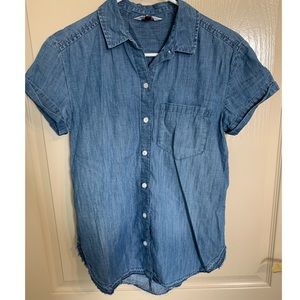 Jean button up shirt